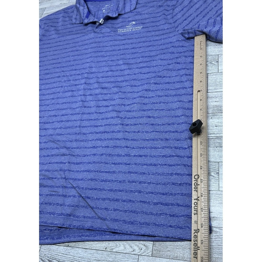 Mens Nike Dri-fit Polo Golf Shirt Purple Striped Ocean Course Hammock Beach XL - Picture 7 of 7